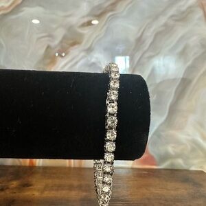 Dazzling Silver Crystal Bracelet